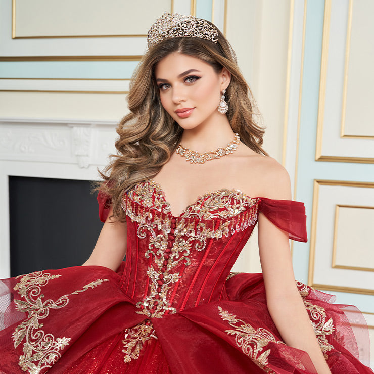 Princesa by Ariana Vara PR30171 - RUBY/GOLD