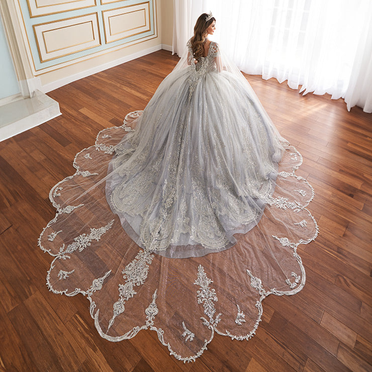 Princesa by Ariana Vara PR30173CAPE - PLATINUM