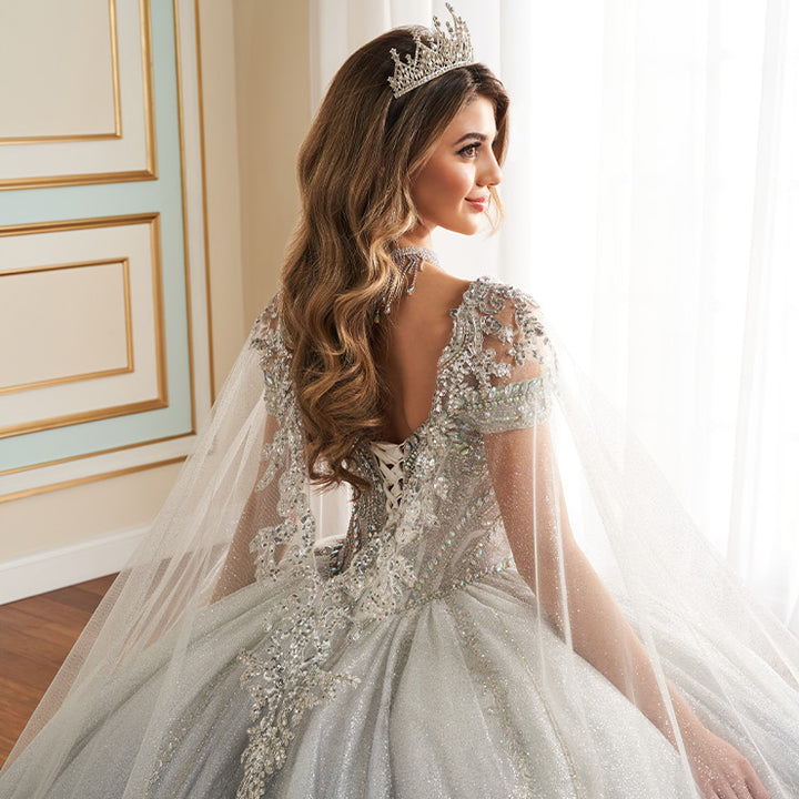 Princesa by Ariana Vara PR30173CAPE - PLATINUM