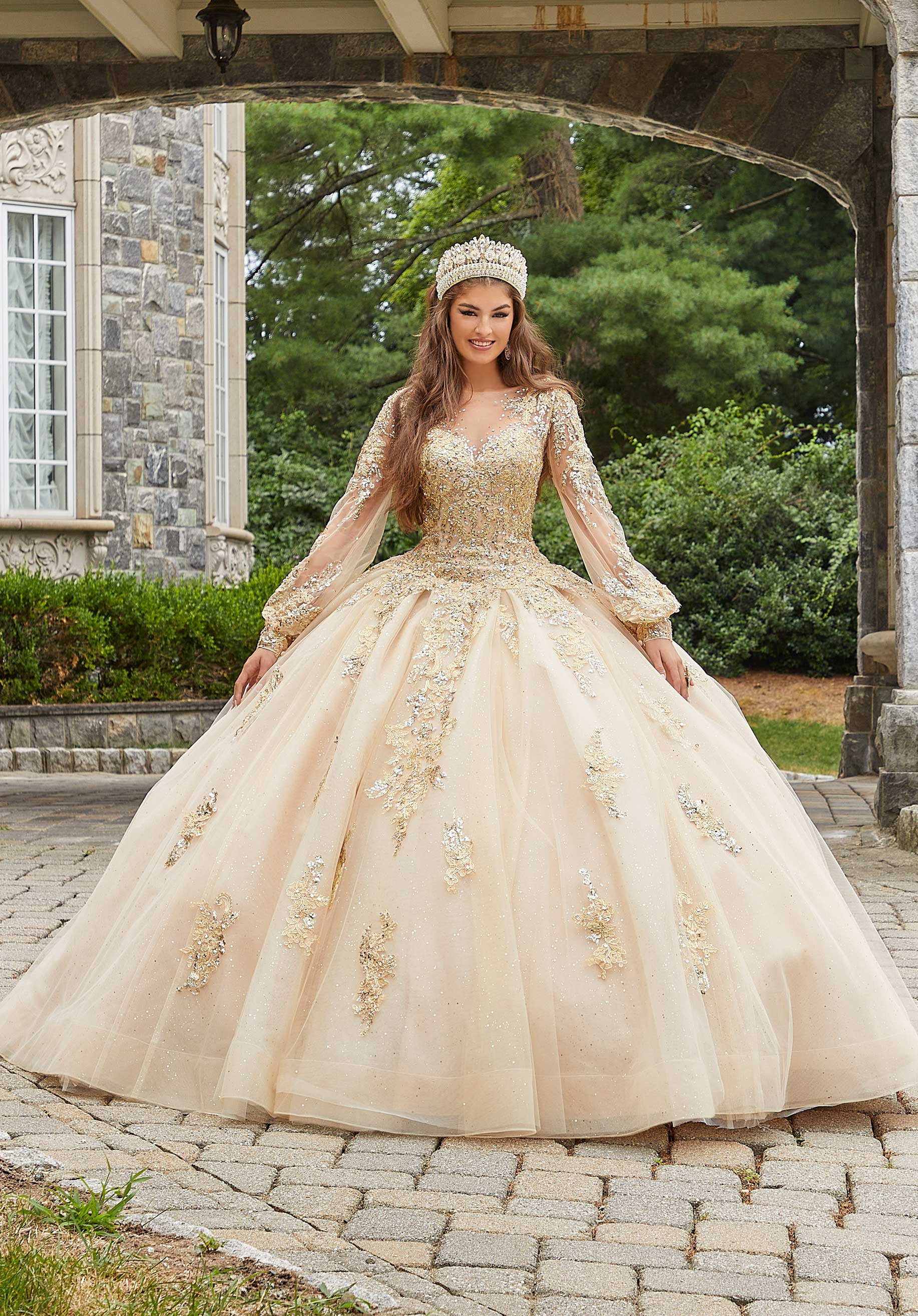 Lace quince sale dresses